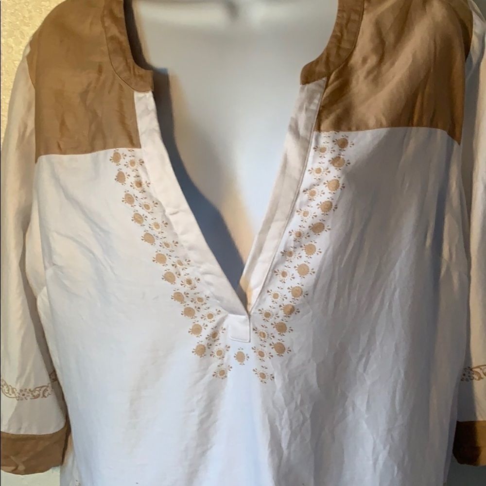Soft Surroundings Semi Sheer floral Tunic size S‎ - Picture 2 of 8